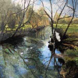 swans on the Thame - sold
