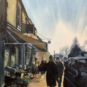 Upper high street: winter sun - sold