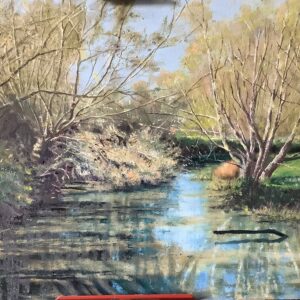 The Thame at Chearsley - framed
